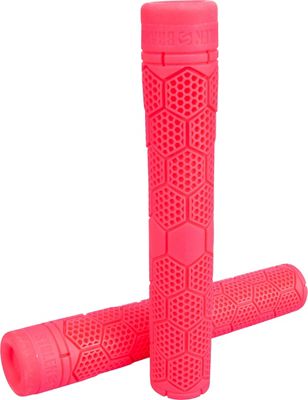 Stolen Hive Flangeless BMX Handlebar Grips - Neon Pink, Neon Pink